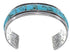 Sterling Silver Southwest Turquoise Cuff Bracelet EX41617